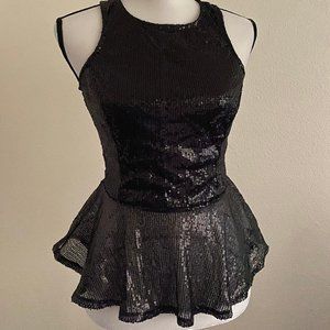 Women's Spaghetti Strap Ruffle Camisole Sleeveless Peplum Tops